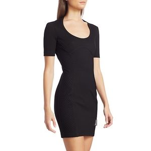 Versace Jeans Couture Black Mesh Bodycon Dress